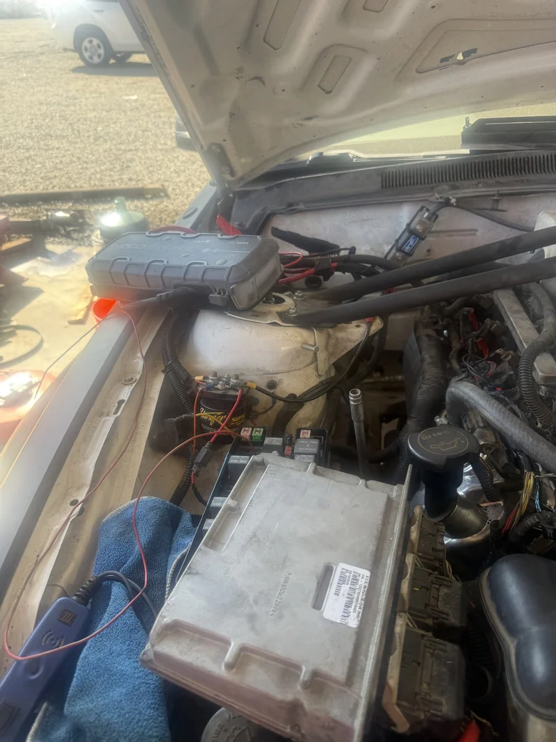 A module out of the car and on test leads.