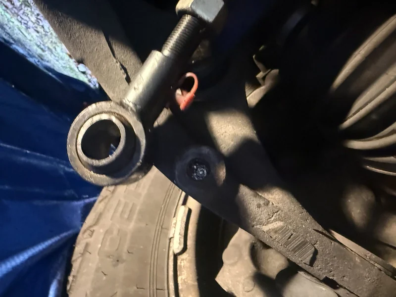 Front end work on a steering part.